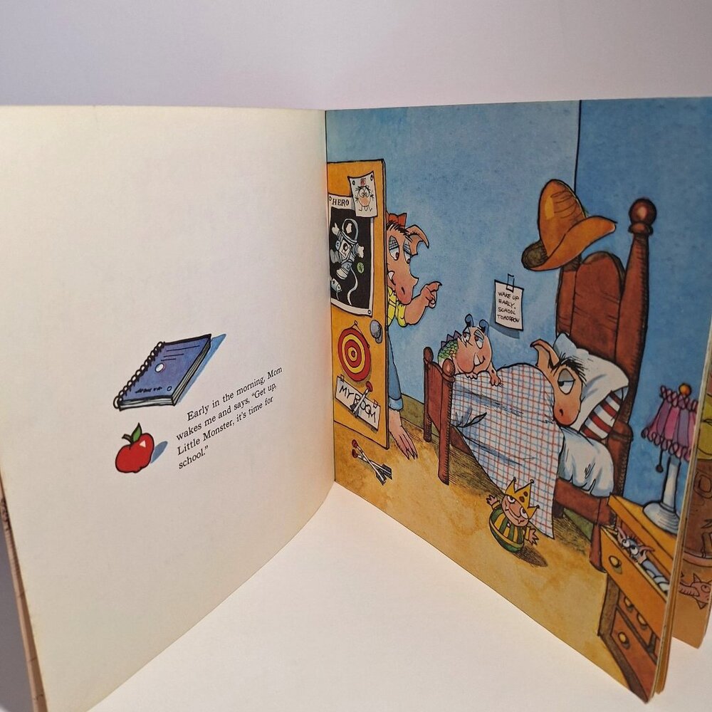 1978 Mercer Mayers Little Monster At School Vintage Paperback Golden Look Book - Picture 3 of 10